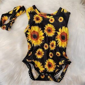 Sunflower Baby Romper